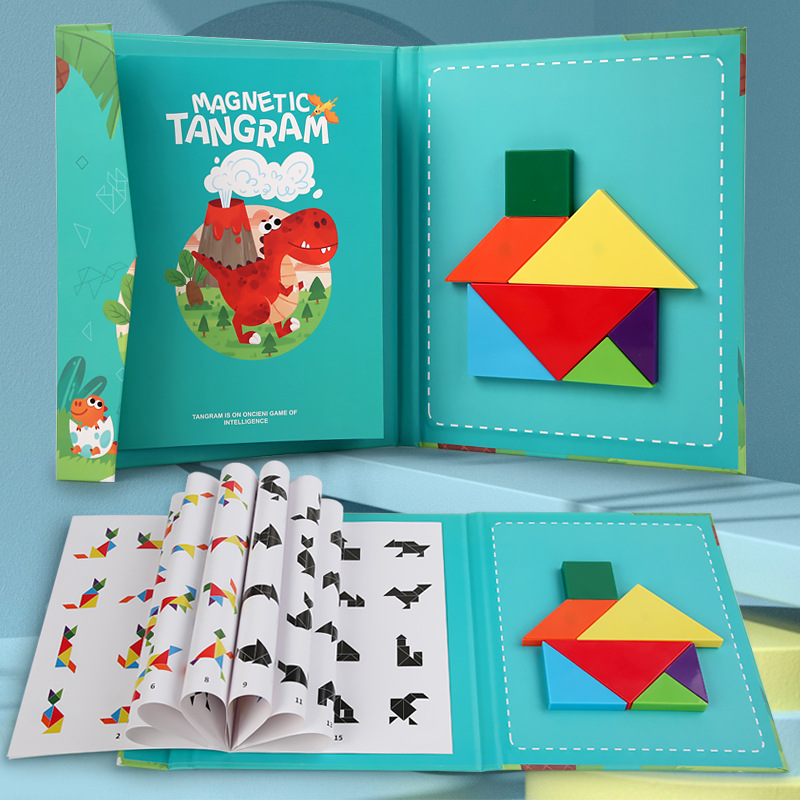 Picture of Magnetic jigsaw puzzle children's jigsaw puzzle primary school students first grade colorful jigsaw puzzle early childhood education educational wooden toys