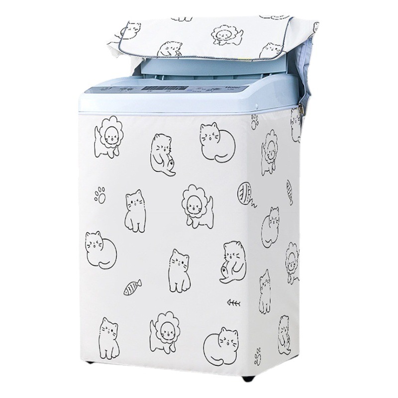 Wave wheel washing machine waterproof sunscreen dust cover universal all-inclusive automatic cover cloth Midea Haier Little Swan