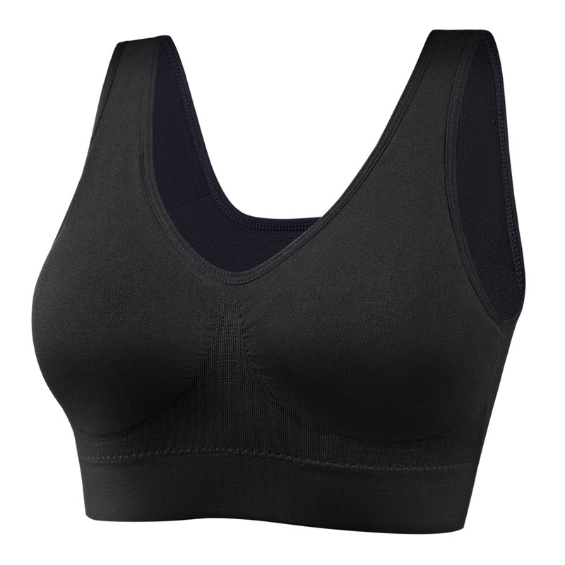 Picture of Zero binding underwear plus size yoga shockproof sports bra wireless seamless one-piece bra female foreign trade Wholesale