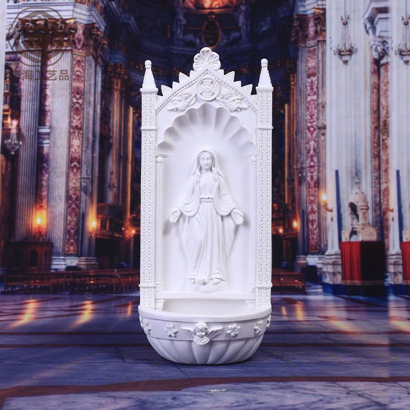 Picture of Cross-Border Supplier 22.5cm High Classical Figure Holy Water Pendant Mother's Day Interior Decoration Resin Crafts