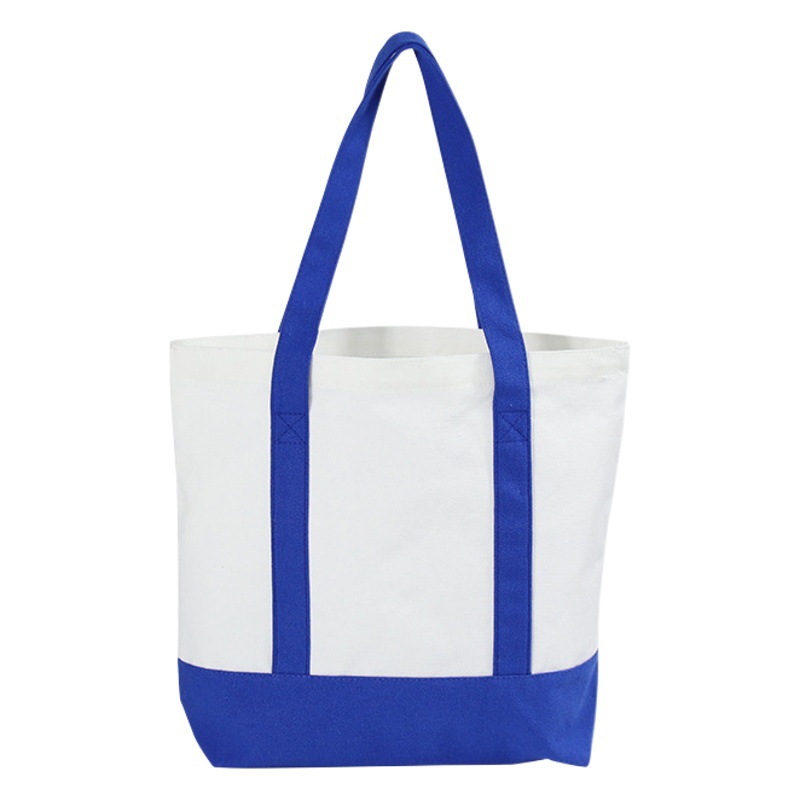 Canvas bag blank cotton cloth custom stitching handbag folding shopping bag printed logo canvas bag advertising activity