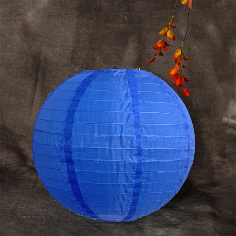 Picture of Outdoor Waterproof Colorful Silk Lanterns Rainproof and Sunproof Mid-Autumn Festival Decorative Lanterns Folding Sun Protection Lanterns Wholesale
