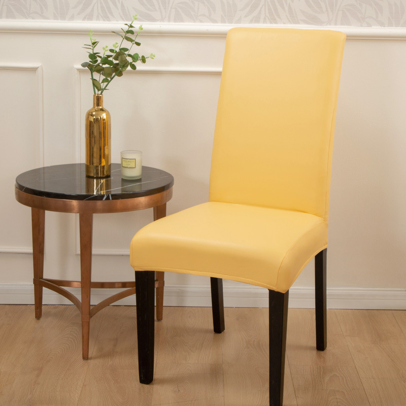 Picture of Cross-border New Solid Color Stretch Leather Seat Cover Amazon wish Dining Chair Office Waterproof and Dustproof Chair Cover