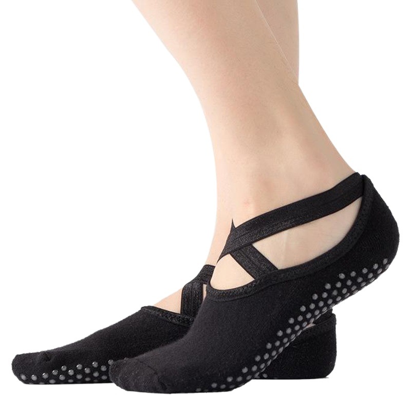 Factory spot wholesale yoga socks cross dance socks non-slip shock absorption Terry bottom thickened winter yoga floor socks