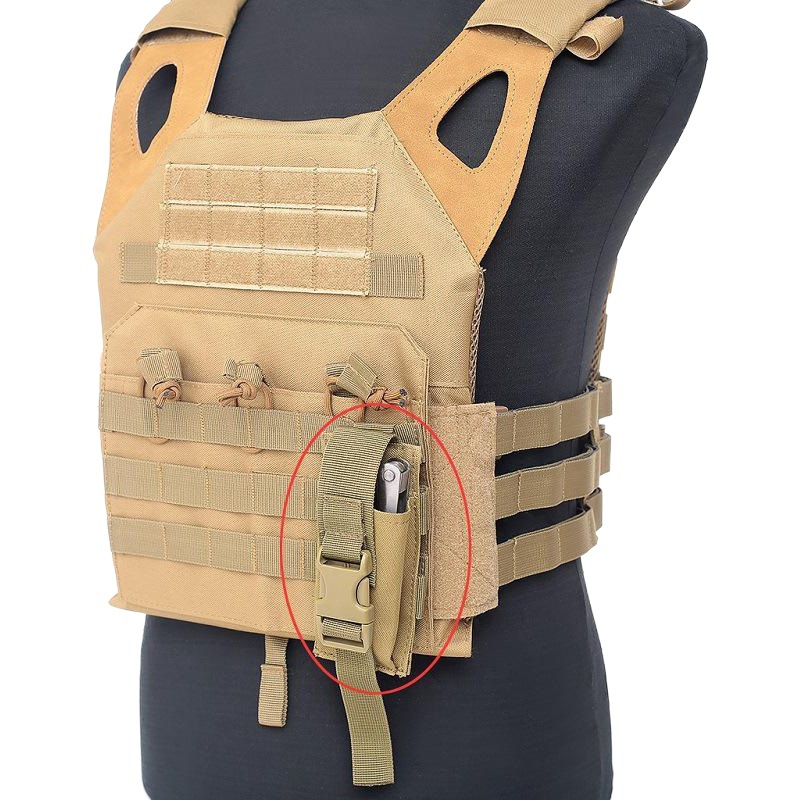 EDC small flashlight waist bag tool bag outdoor sports MOLLE accessory bag vest hanging bag