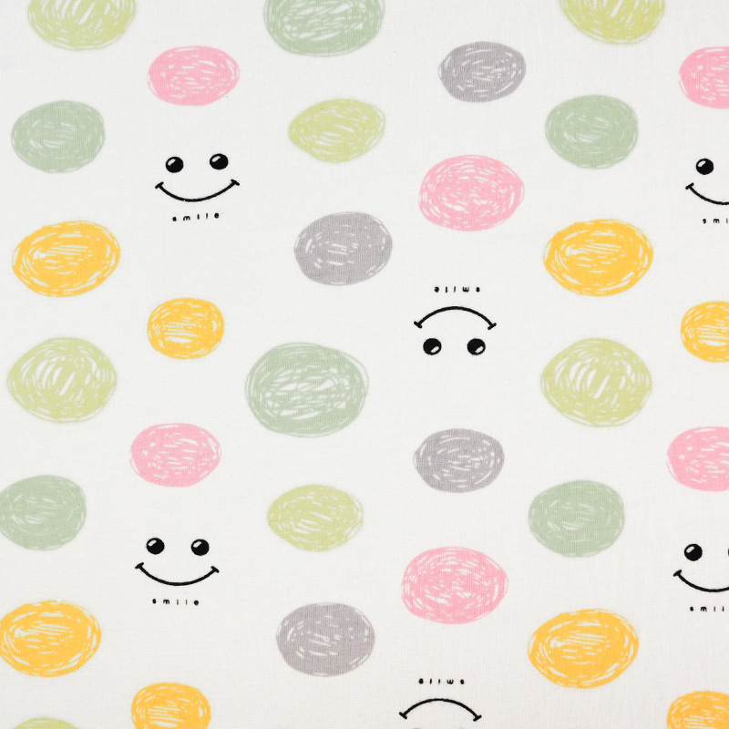 Picture of 130g cotton jersey printed class a combed single-sided cotton printed fabric spring and summer baby pajamas t-shirt fabric