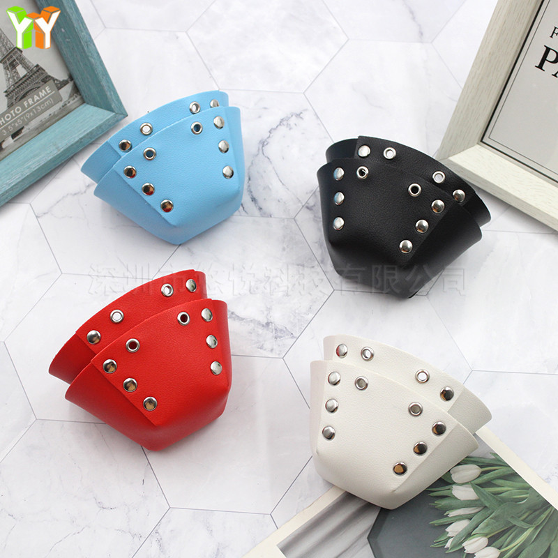 Spot nail buckle leather toe protective cover spot skate head Pu roller skate roller skate head cover