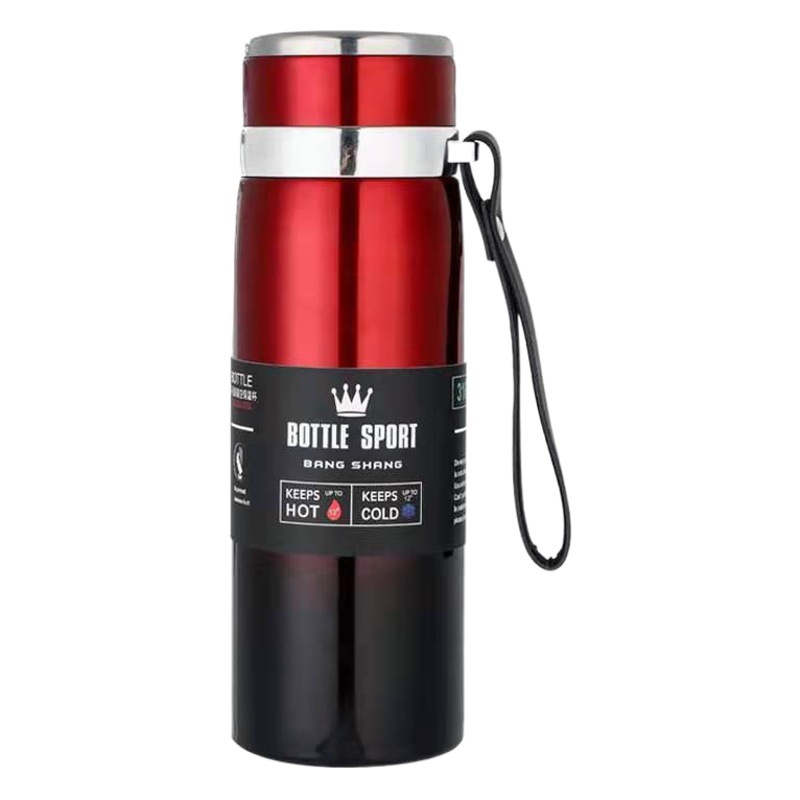 Smart 316 stainless steel thermos cup large capacity outdoor sports kettle star pot business office Gifts Wholesale