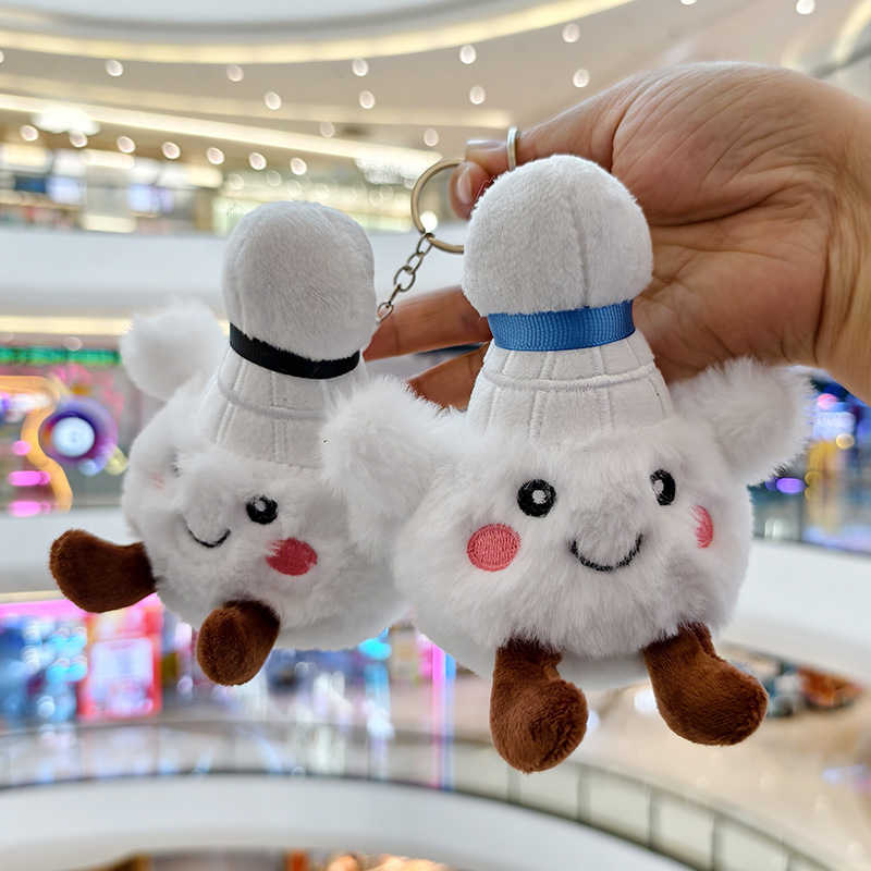 Picture of Cute and Adorable Internet Celebrity Badminton Small Pendant Plush Toy Doll Cartoon Bag Charm Keychain Doll Toy