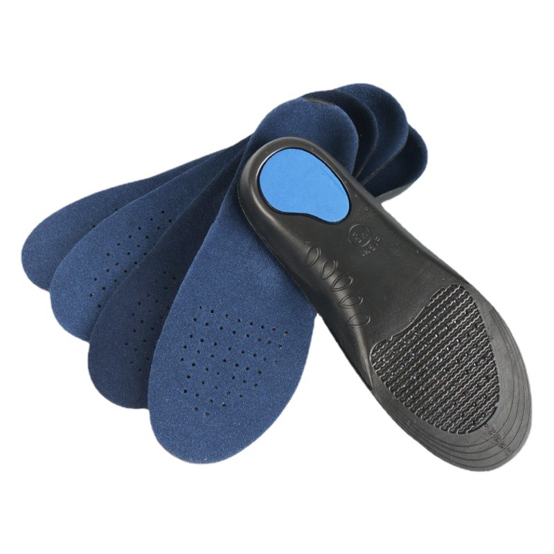 Adult Men's Eva Arch Support Insoles, Summer Breathable Military Training Running Insoles, Suede Autumn and Winter Wholesale