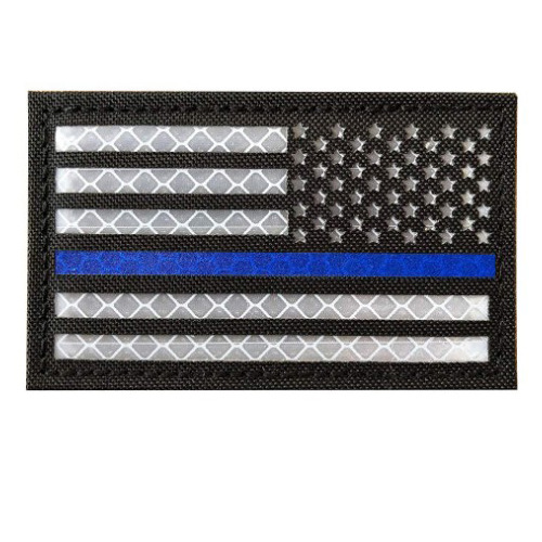 Picture of Haike Outdoor Spot Laser Cut American Ir Reflective Tactical Morale Badge Reflective Velcro Strip Flag