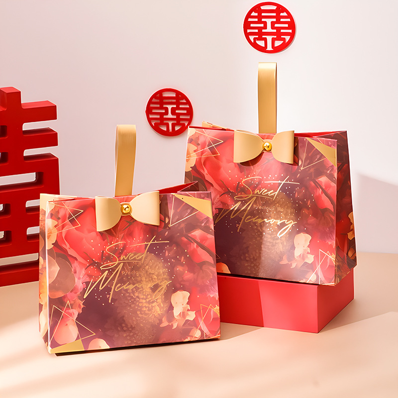 Picture of New Wedding Candy Box, Special Wedding Candy Box, Portable Wedding Candy Bag, High-End Candy Packaging Box, Empty Box Wholesale