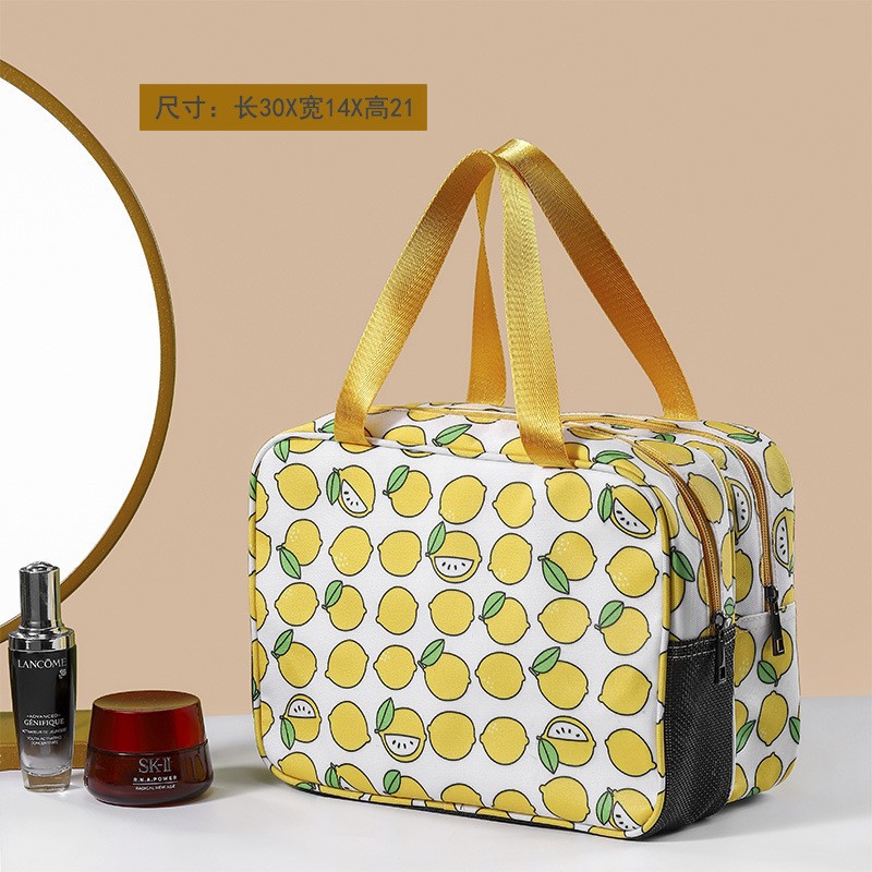 Picture of Double-Layer Large-Capacity and Good-Looking Storage Bag for Travel, Portable Toiletry Bag, Simple Waterproof and Stowable Cosmetic Bag