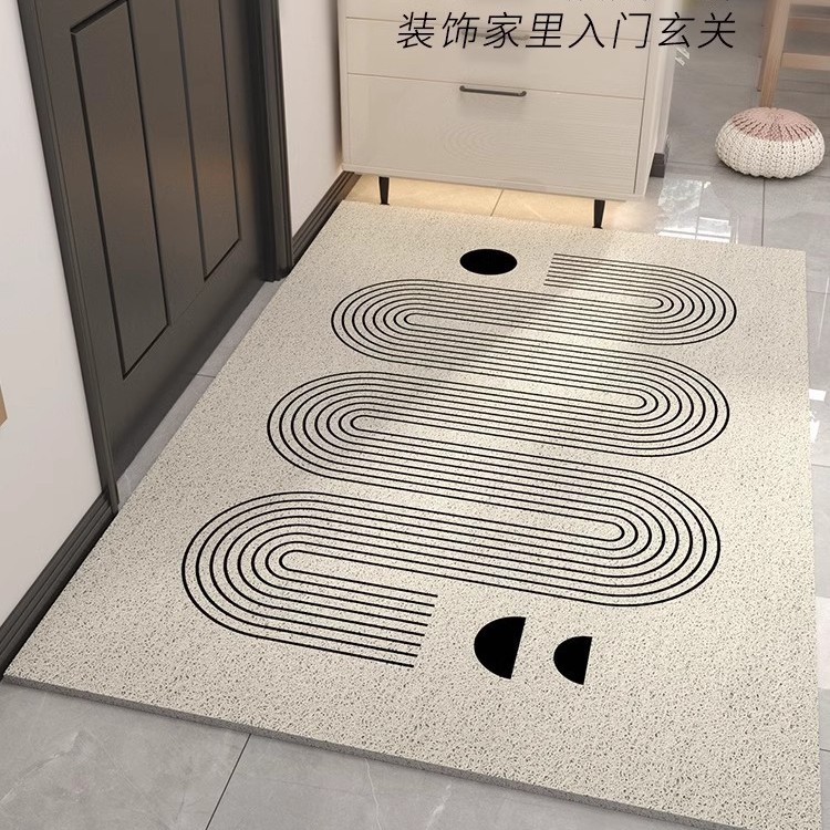 Picture of Advanced Feeling Silk Ring Floor Mat Door Mat Door Mat Door Mat Door Entrance Mat Shoe Changing Area Non-slip Foot Mat Can be Cut