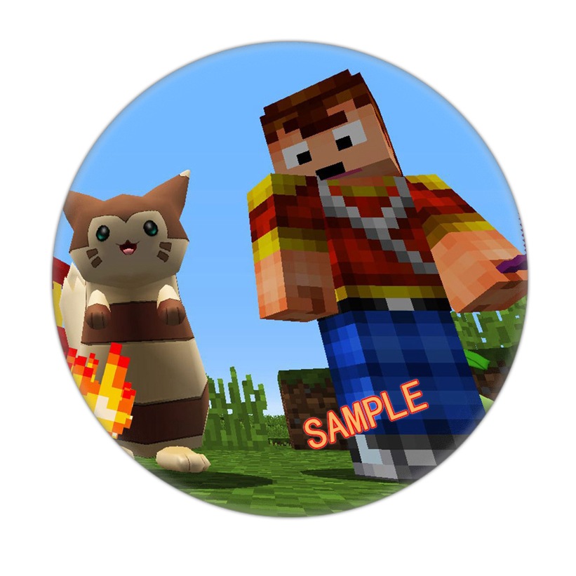 Picture of My world badge foreign trade supply game badge personality diy Cartoon Cartoon Yum 1-38