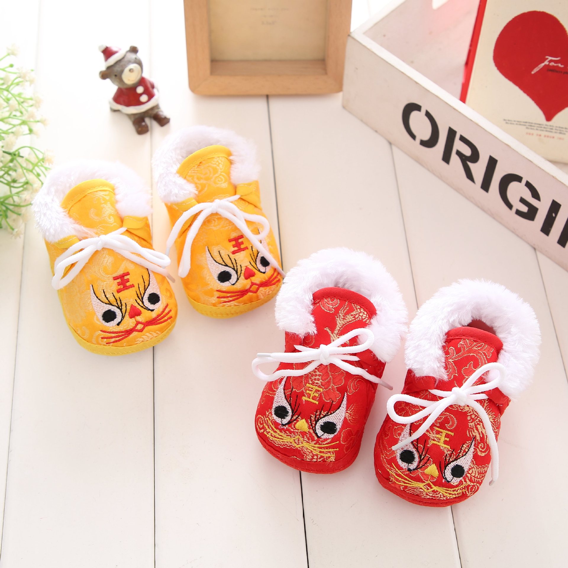 Factory wholesale autumn and winter baby tiger shoes children's shoes toddler shoes soft bottom boys and girls cartoon