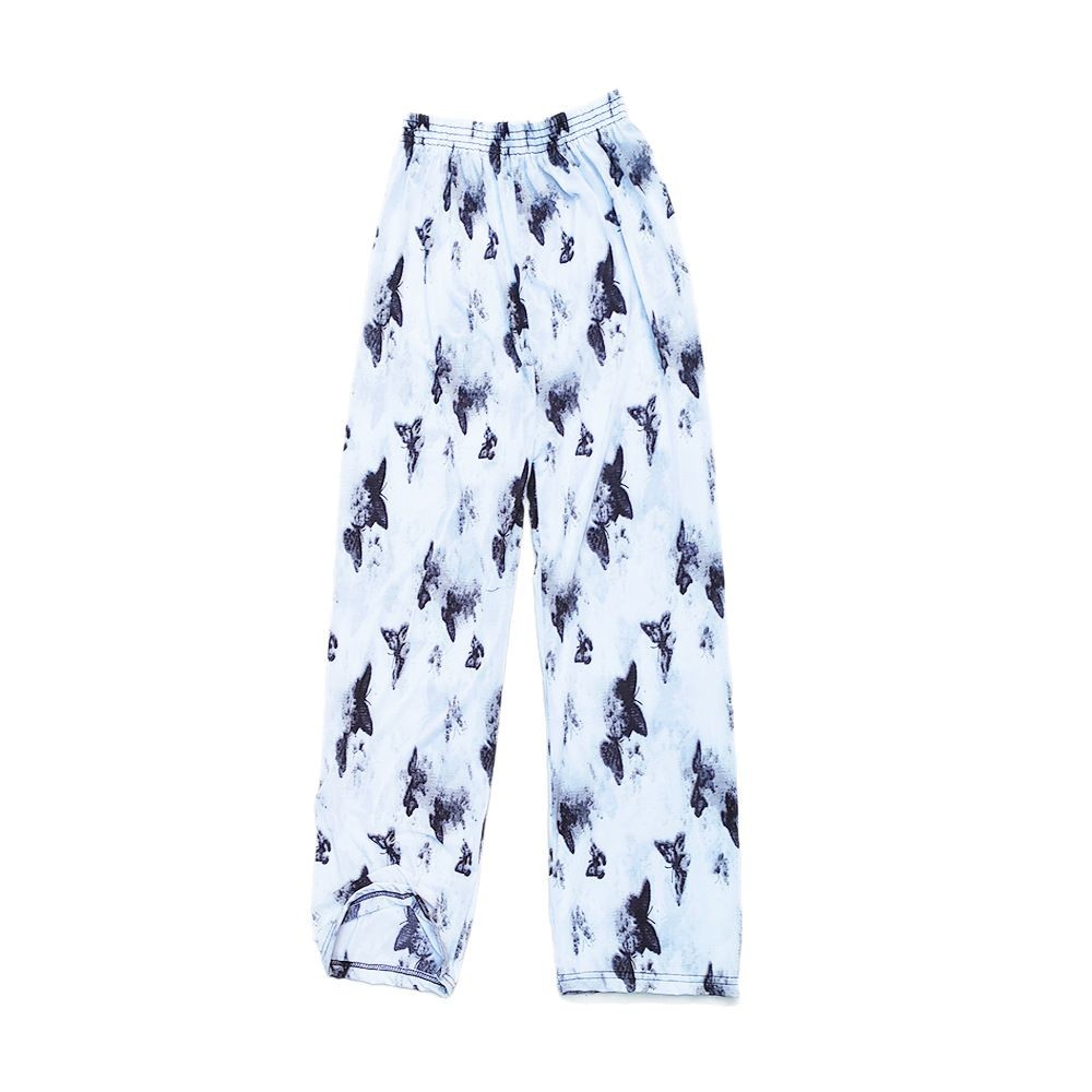 Picture of Cross-border Fashion Ink Butterfly National Style Casual Pants Women's New Chinese Style Loose Wide Leg Loose Summer New Ankle-length Pants