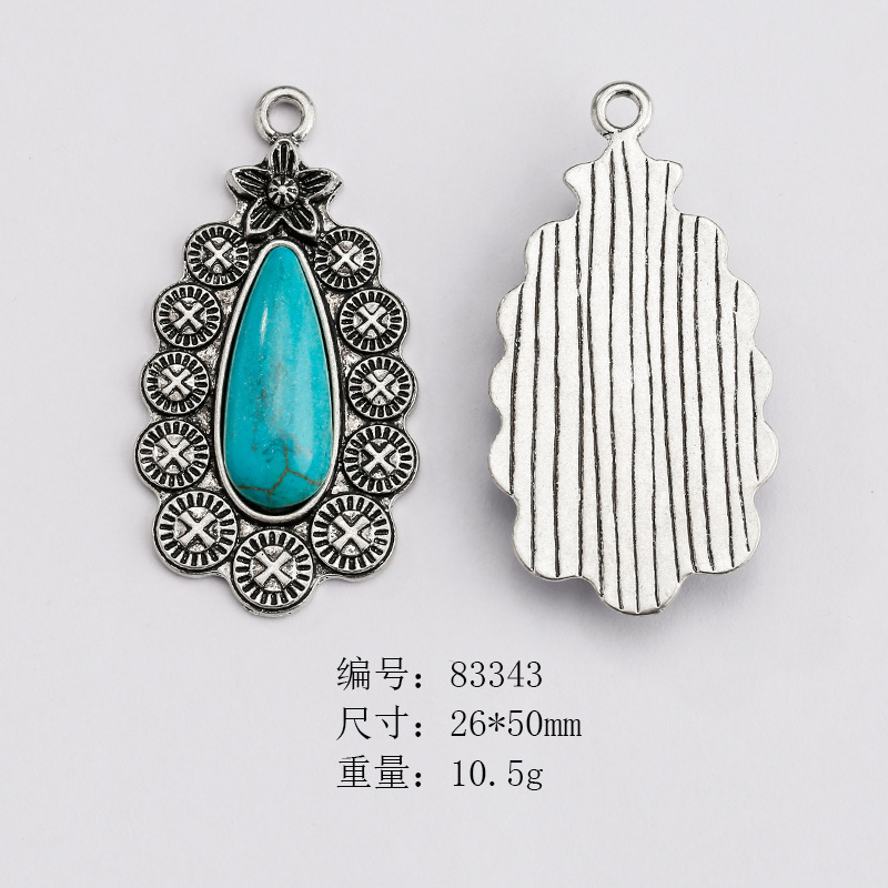 Picture of Cross-border Hot Selling European and American Style Vintage Native American Neajo Pine Stone Jewelry Accessories Imitation diy Pendant