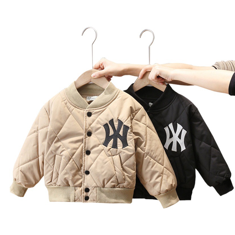 Picture of 1039 Boys' Late Autumn Jacket 2025 New Handsome Baby Quilted Thickened Baseball Clothes Trendy Children's Lightweight