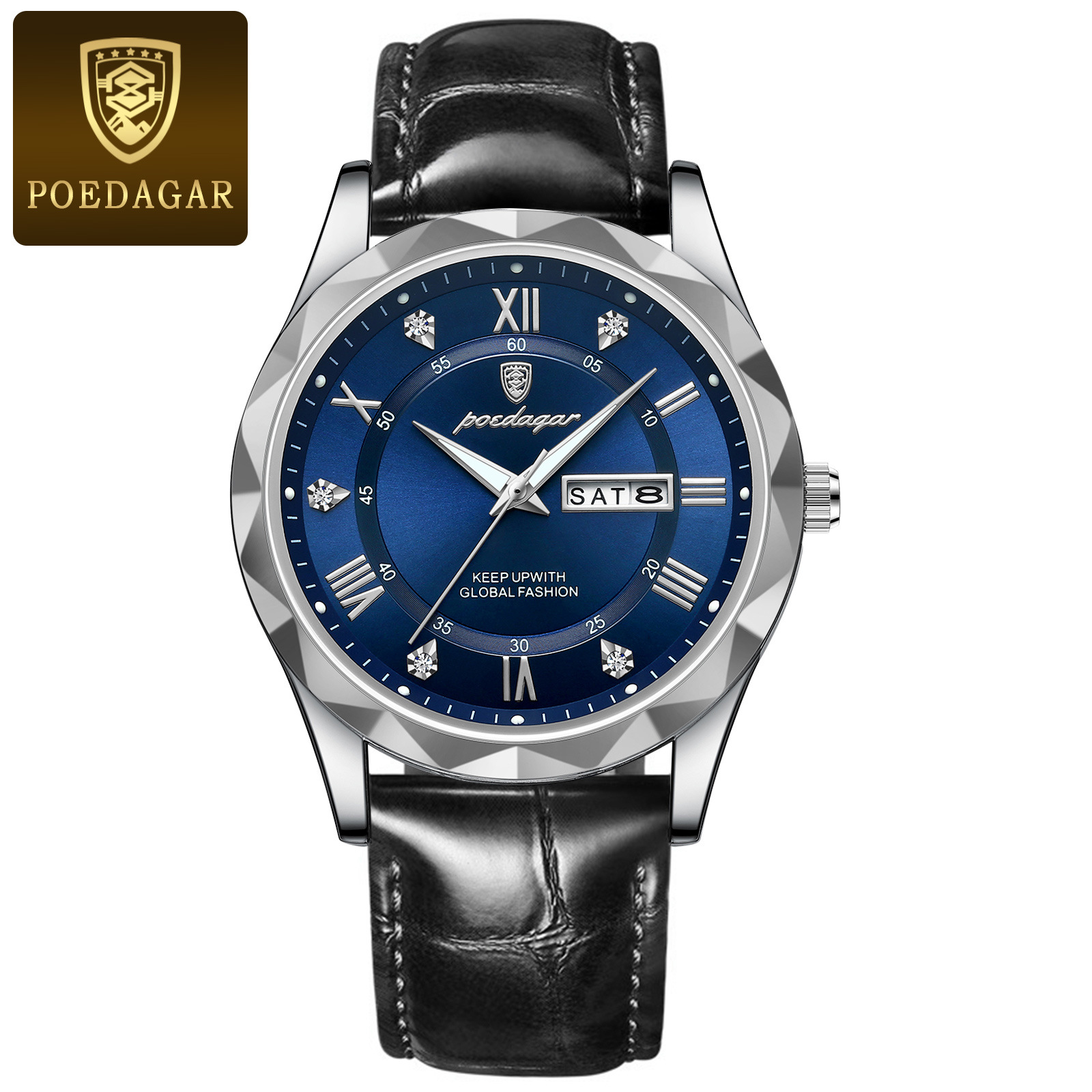 Picture of Swiss brand waterproof luminous new men's watch belt quartz watch live foreign trade explosions a generation of hair