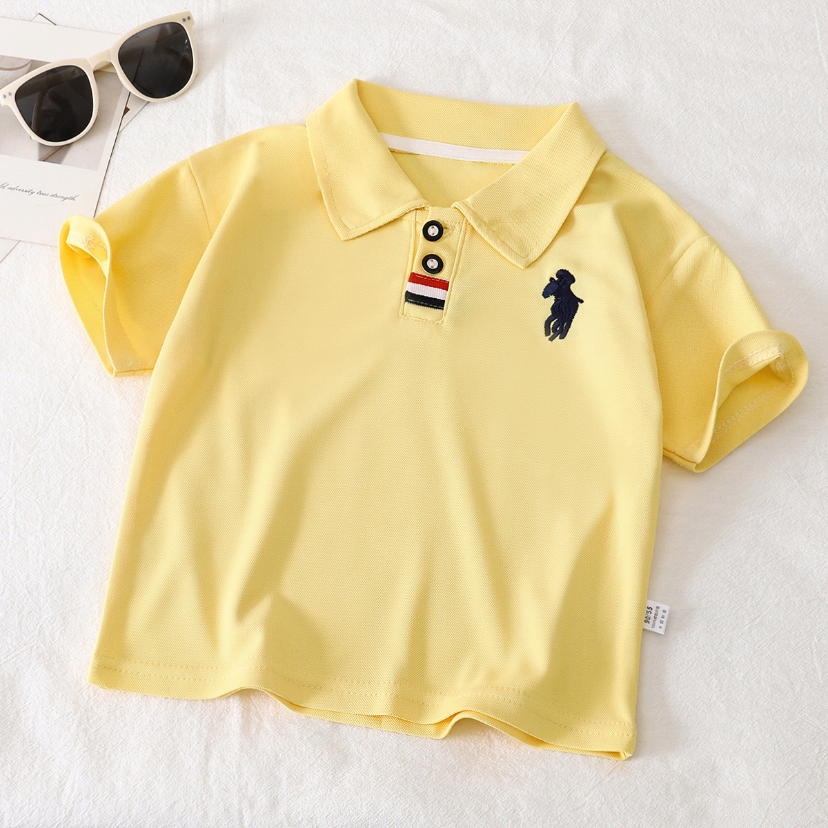 Picture of Boys' POLO Shirt Summer New Arrival Embroidered Baby Casual Lel Children's Short Sleeve T-Shirt 2025 Summer Children's Wear Batch