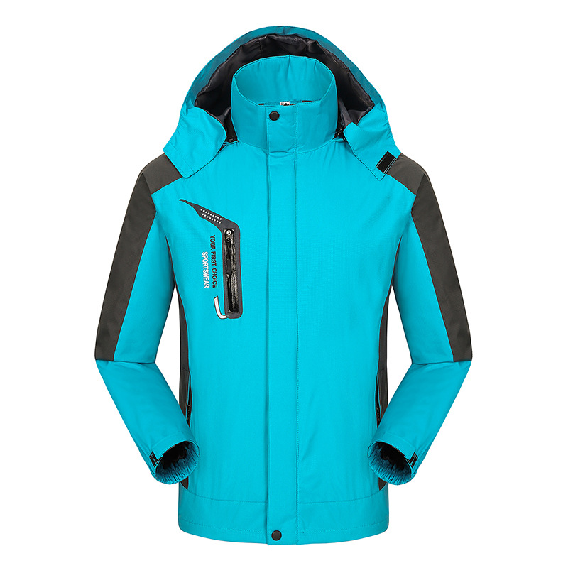 Autumn and winter outdoor jacket printed logo group purchase windproof waterproof team work clothes thin men and women work clothes