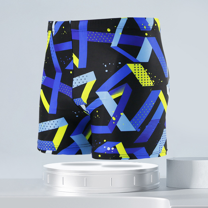 Picture of New boxer swimming trunks men's fashion printing casual quick-drying Hot Spring Holiday Beach swimming pool swimming trunks