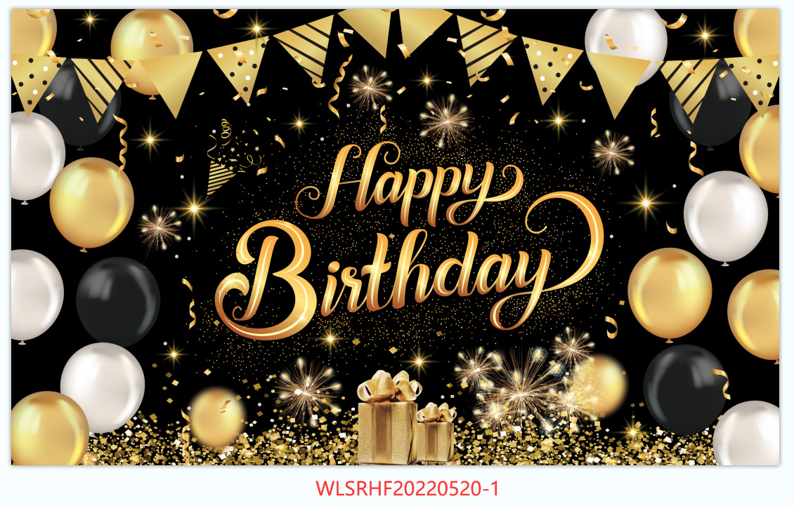 New BirthDay BackgrounD Cloth 100D BirthDay Party BirthDay 18 21 30 40 50 60 Years OlD