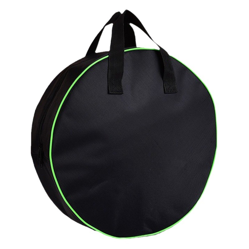 Oxford cloth bag hand printed logo round tool kit hardware car charging wire storage bag zipper cylinder bag