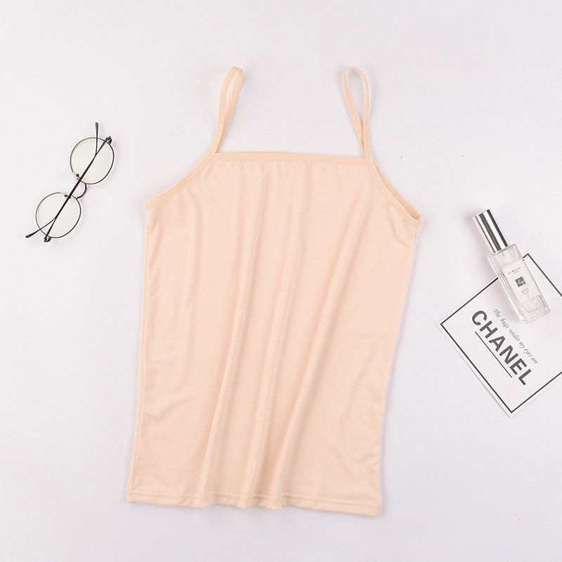 Picture of Camisole Women's Summer Large Size Korean Style Slim Fit Girls Bottoming Inner Wearing Outer Wearing Joker Vest Small Camisole Wholesale
