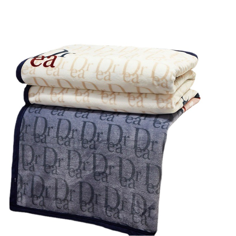 Blanket Thickened Cloud Mink Velvet Flannel Lunch Blanket Air Conditioning Cover Blanket Velvet Blanket Children's Blanket Gift Foreign Trade Manufacturer Wholesale