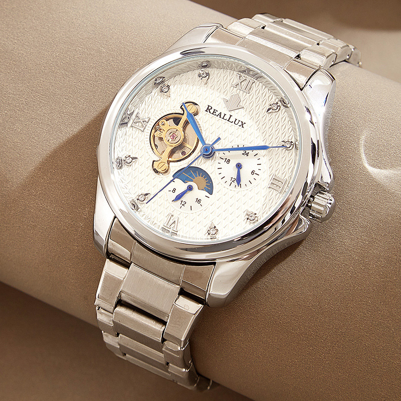 REALLUX automatic mechanical watch men's waterproof fashion business mechanical watch manufacturers fashion Men's Watch New