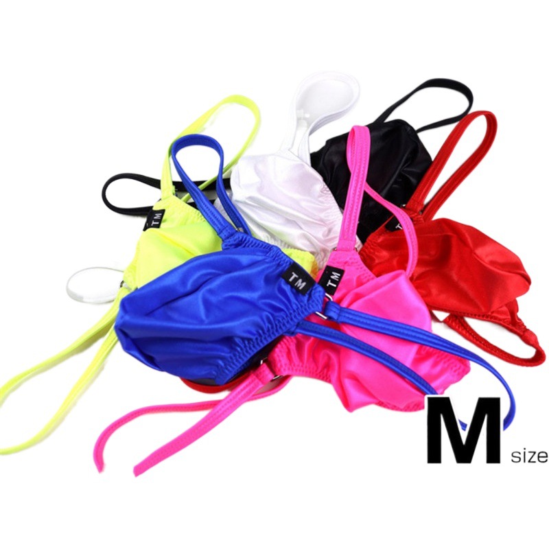 Men's new large bag thong men's sexy silky breathable underwear thin T pants retail wholesale