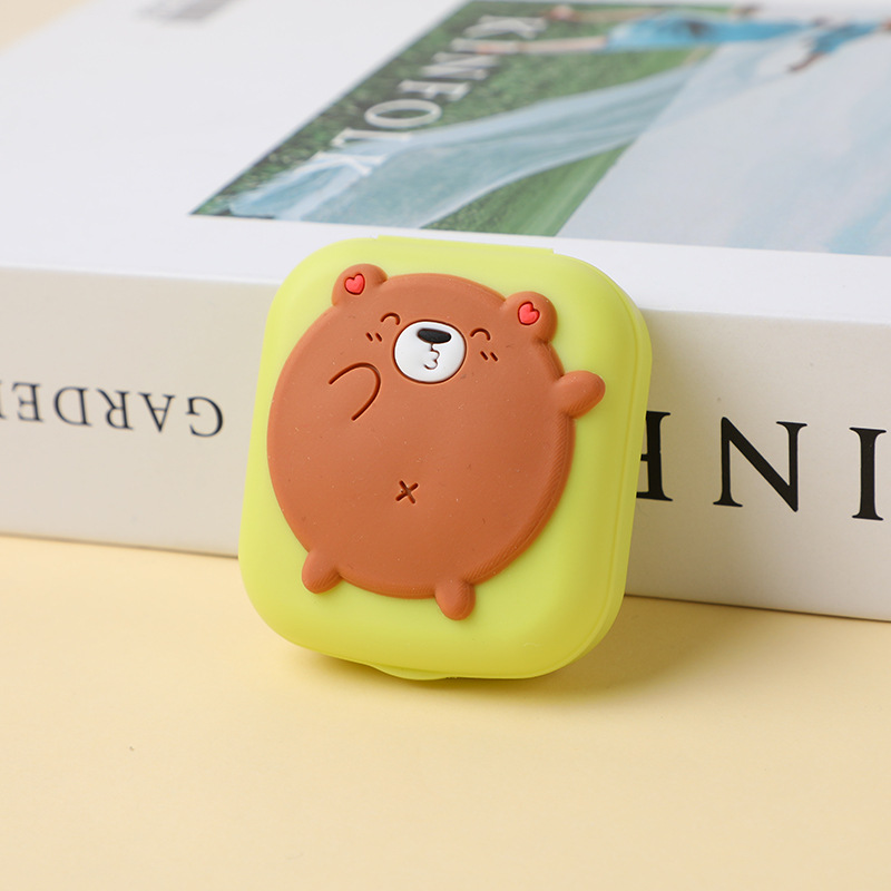 Picture of Creative cute girl Heart star moon box glasses case cartoon contact lens myopia couple box beauty contact double box