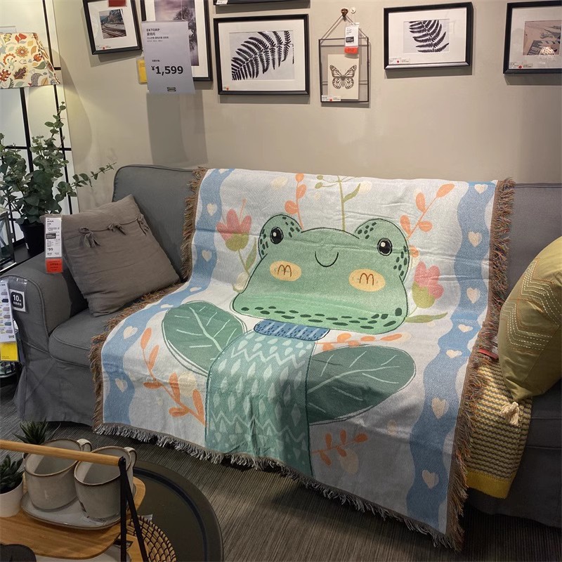Picture of Cross-border World Famous Painting Line Blanket Casual Decorative Sofa Towel Blanket Tapery Carpet Bed End Blanket Table Top Decorative Cover Cloth
