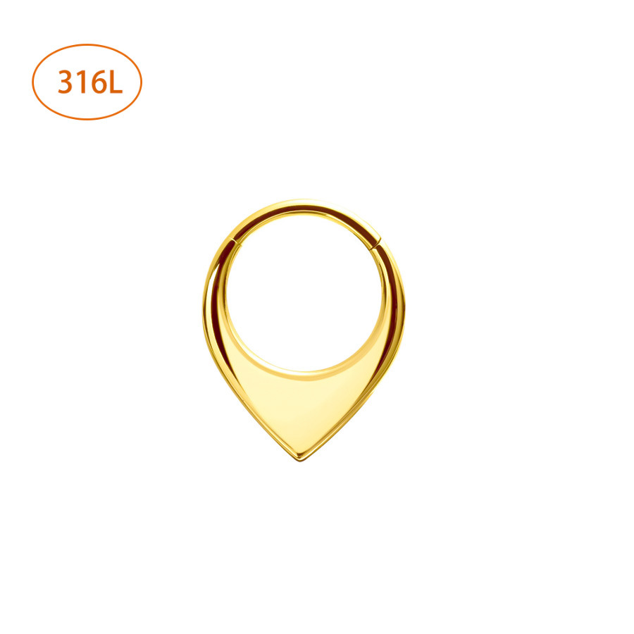 Picture of Cross-border explosions G23 titanium face triangle nose ring earrings 316 seamless nose ring ear ring body piercing jewelry