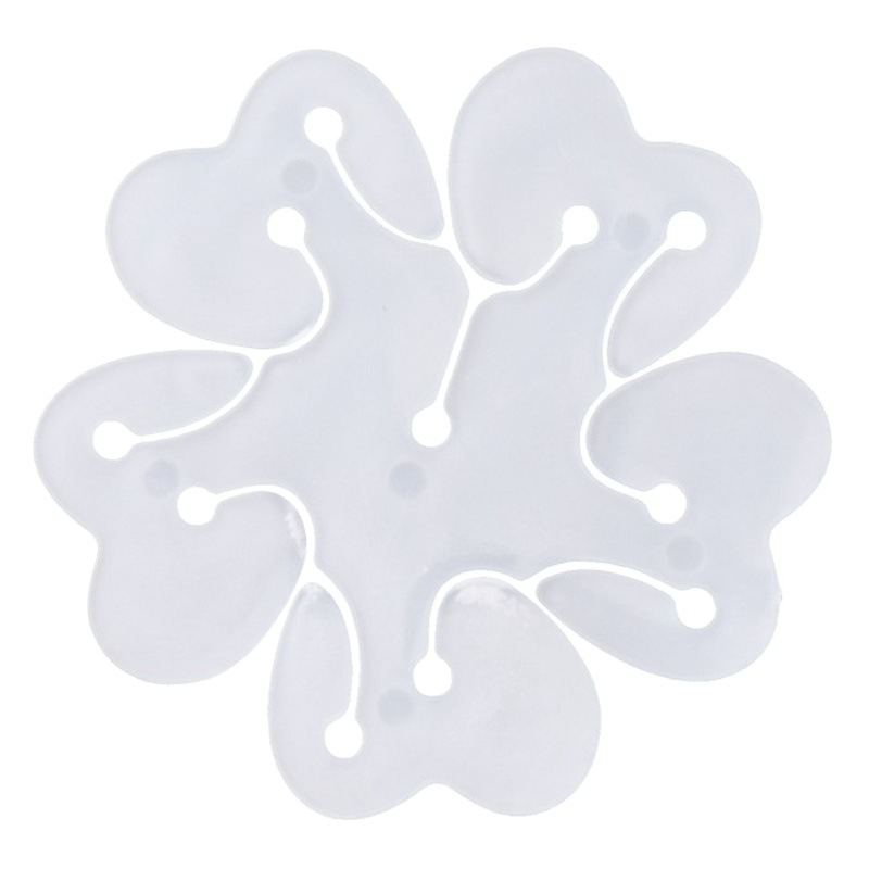 Picture of Balloon Plum Blossom Clip Flat Ring Buckle Wedding Room Layout Party Birthday Goods Decoration Modeling Buckle Card Clip Balloon Matching