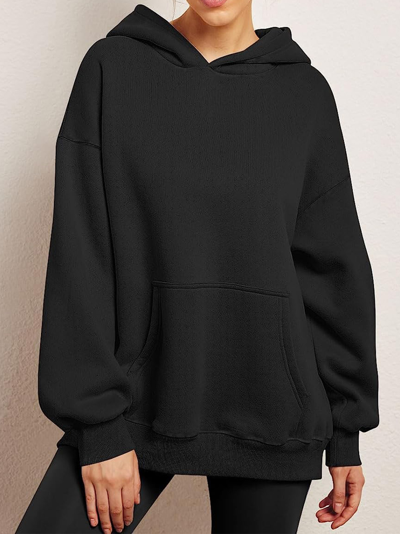Picture of Amazon Europe and the United States cross-border foreign trade independent station 2023 new women's spring and autumn hooded sweater casual pocket jacket
