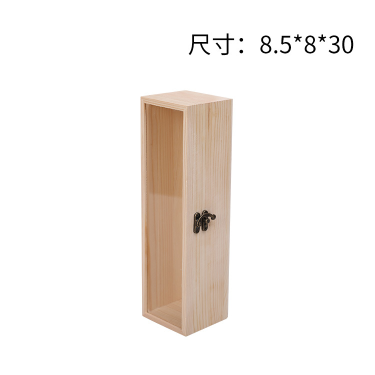 Picture of Accompanying Gift Wooden Box Simple Pine Gift Packaging Box Candy Box Immortal Flower and Wood Box Wooden Jewelry Storage Box