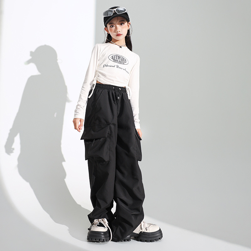Girls' jazz dance costume handsome Japanese hip hop performance costume suit children's hip hop hiphop catwalk stage fashion