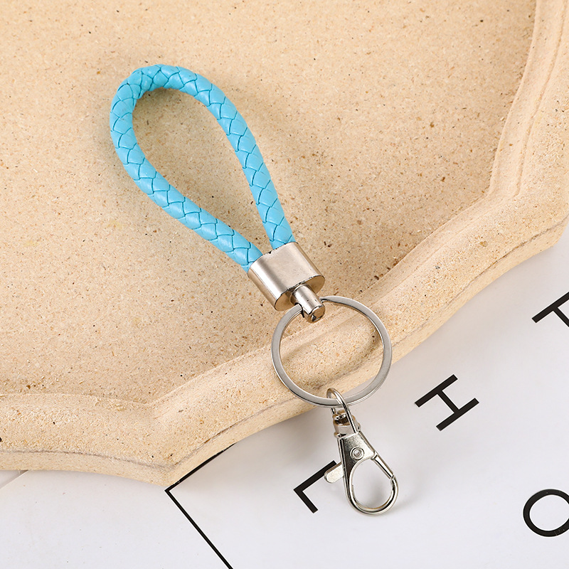Picture of Carefully Selected Cross-Border Leather Rope Keychain Pendant Car Keychain Pendant Metal Accessories Jewelry Small Gifts Wholesale