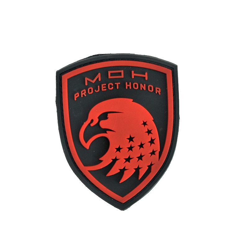Picture of Foreign trade supply DTOM snake armband PVC 3D rubber patch eagle soft glue velcro badge backpack decoration