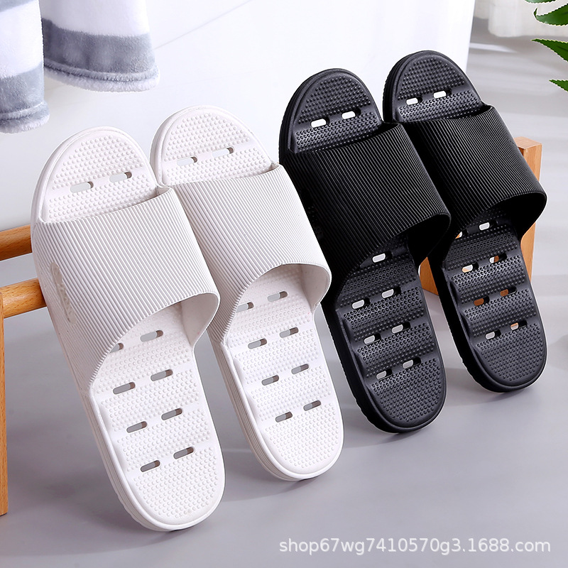 Japanese light hotel hotel bath special leaky mops soft and breathable couple bathroom slippers for home use