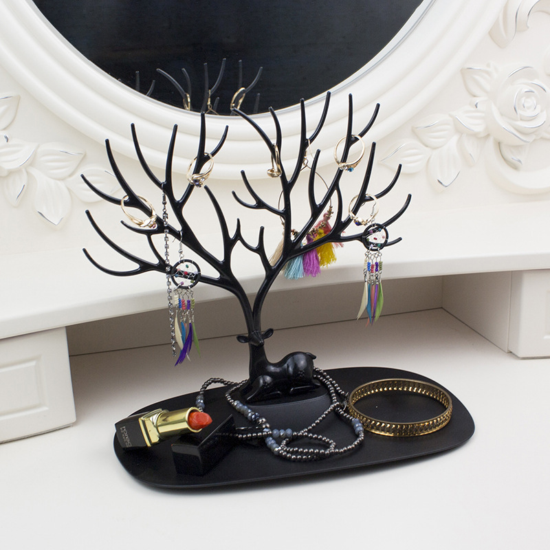 Picture of Red Deer Necklace Jewelry Hanger Display Rack Antler Jewelry Rack Bracelet Earrings Pendant Jewelry Storage Rack
