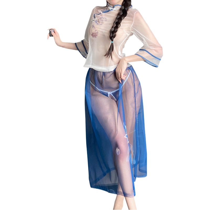 Lin Linting's Antique Robe Sexy Underwear Women's Passion Hanfu Uniform Temptation Flirting Hot Bed Pajamas 2057
