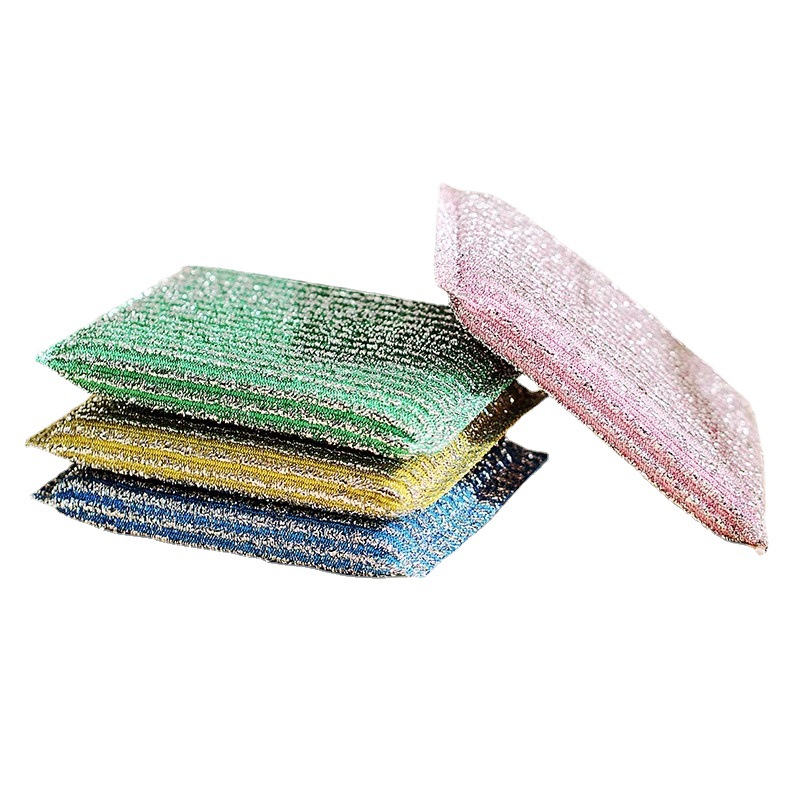 Picture of Camellia color bar gold soft scouring cloth household kitchen special sponge scouring dish cloth bowl scrubbing pan cloth oil free