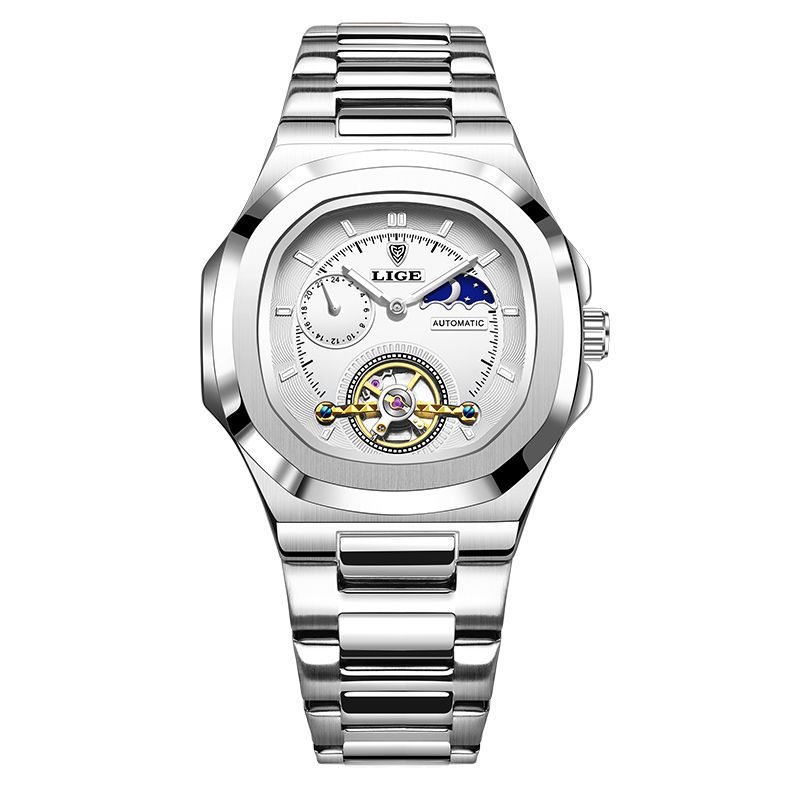 Picture of LIGE/LIGE Men's Watch Fashion Business Mechanical Watch Waterproof Multifunctional New Watch