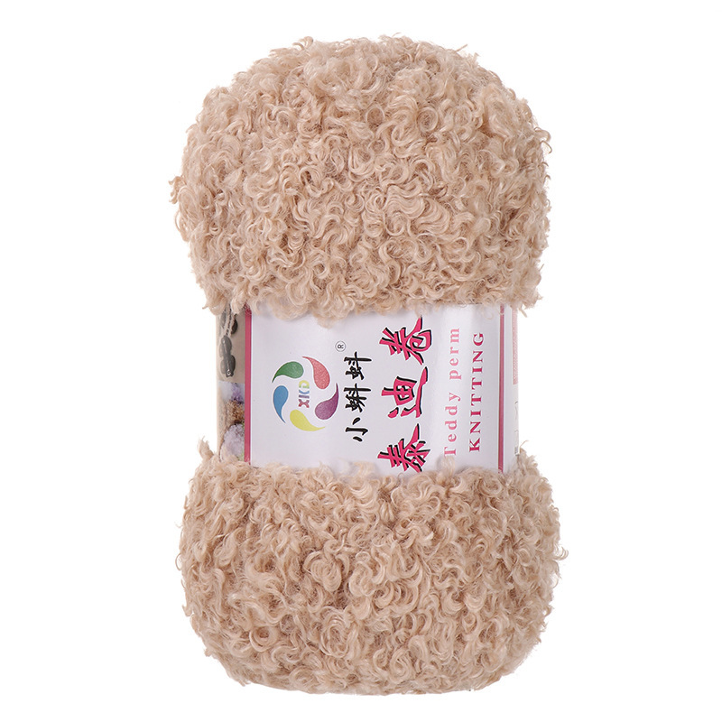 Picture of Wholesale Teddy Curly Wool Loop Thread Handmade DIY Loop Velvet Crochet Thread Hand Knitted Scarf Doll Thread