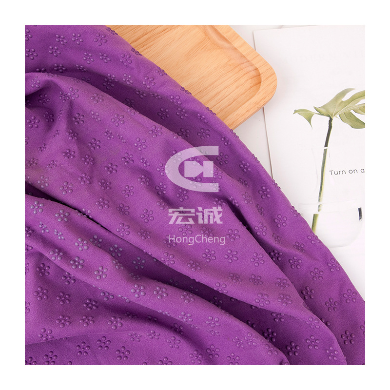 Picture of Non-slip cloth wholesale manufacturers sofa non-slip cloth silicone drip plastic cloth purple printing yoga mat silicone non-slip fabric