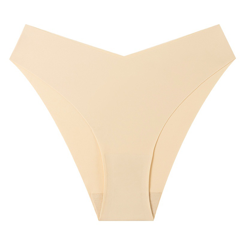 Cross-Border E-Commerce European and American Sports Quick-Drying Large Size Briefs Breathable Low-Waist Ice Silk Seamless Underwear for Women